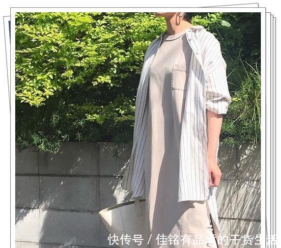 「春季造型」竖条纹衬衫的流行时尚造型,清爽显瘦的春季日系风穿搭分享