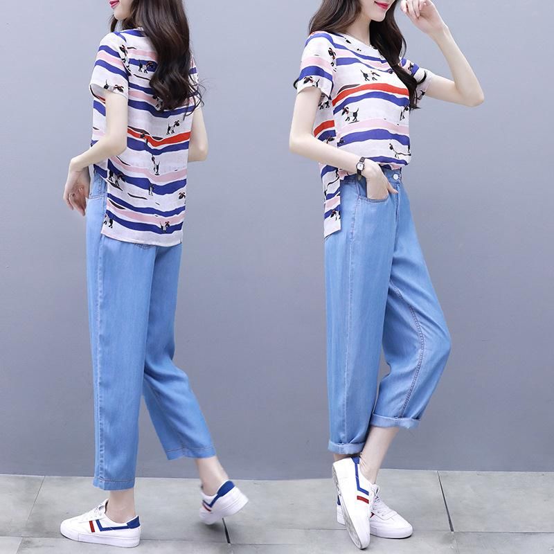 太美了，不敢相信，老婆穿上小脚牛仔裤，一件比一件好看，长面子