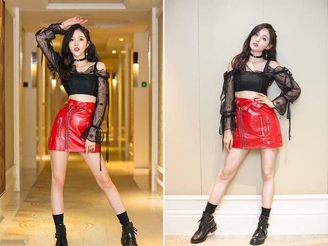 火箭少女红黑配参加跑男，孟美岐吴宣仪炫腹，美云奥娟却入了秋