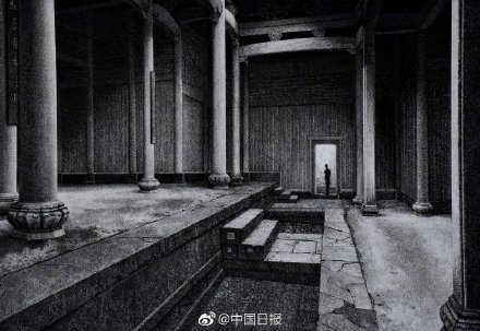 因圆珠笔画走红的山西小伙，又创作出唯美钢笔画！