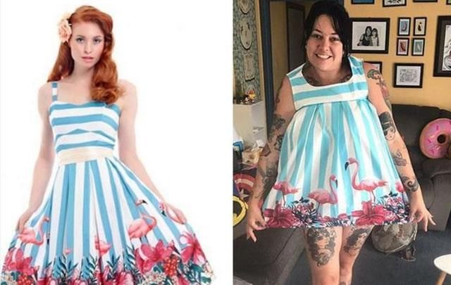 买家秀VS卖家秀！卖家完败！裙子穿出了新境界，网友：不忍直视！