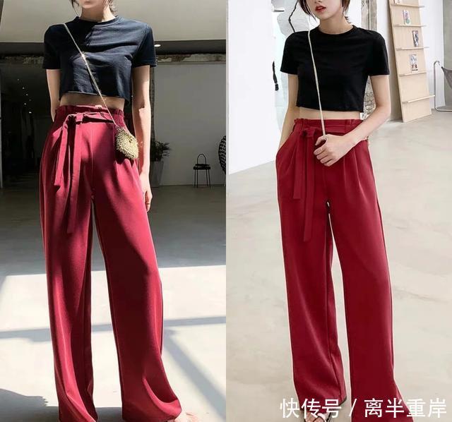  『女生』喜欢穿宽松裤子的女生，上衣这样搭配，显瘦洋气还时尚