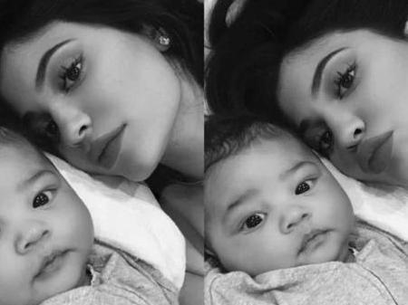 卡戴珊金小妹穿紧身衣，身材好夸张，却被身边黑人男友发型抢风头