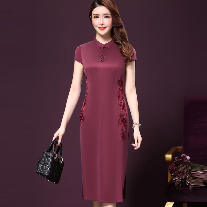 有一种高贵叫旗袍，有一种高雅叫改良旗袍，适合37-53岁女人