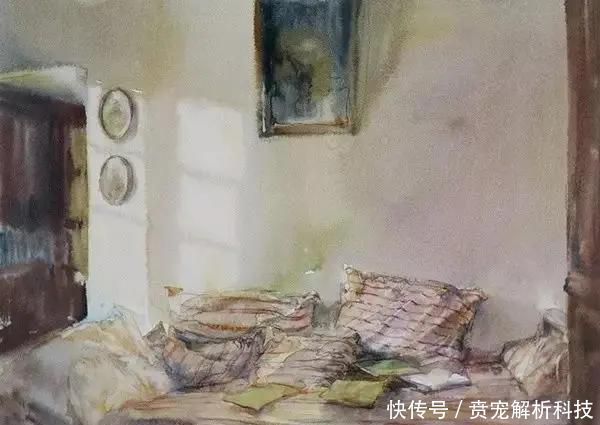 『画家』法国画家的灰调水彩画,太有质感啦