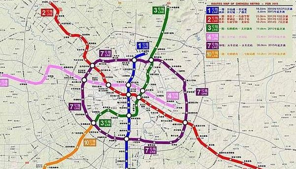 中国地铁通车里程最多的5大省会，广州排第一