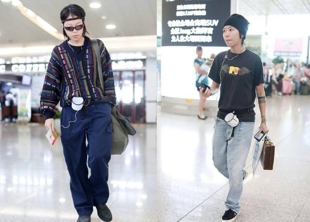 窦靖童简直了，又在裤腰带上挂茶杯，网友：这时尚看不懂