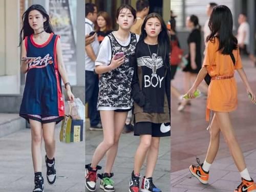  『专属』AJ不再是男生的专属，瞧瞧酷女孩这样穿，潮到回头率101％