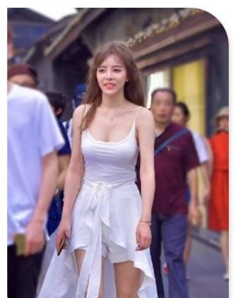 「 披风」腰间系件披风,清新小仙女,白色小吊带搭短裤