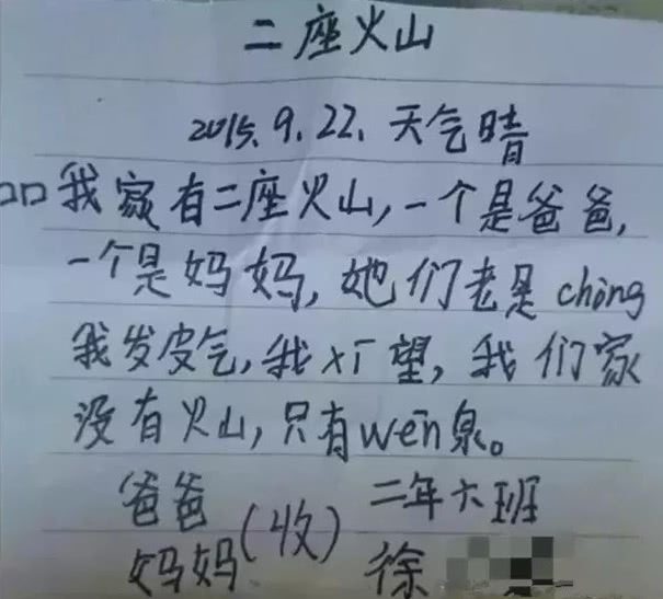 小学生寒假日记太大胆,老师看后怒骂家长,网