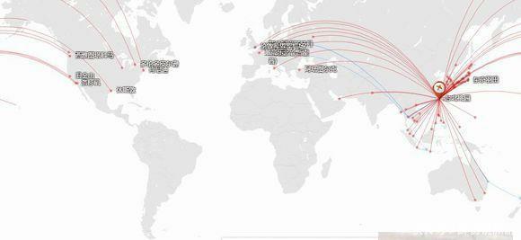 我国主要城市国际直飞航线排名：谁才是真正的国际航空港