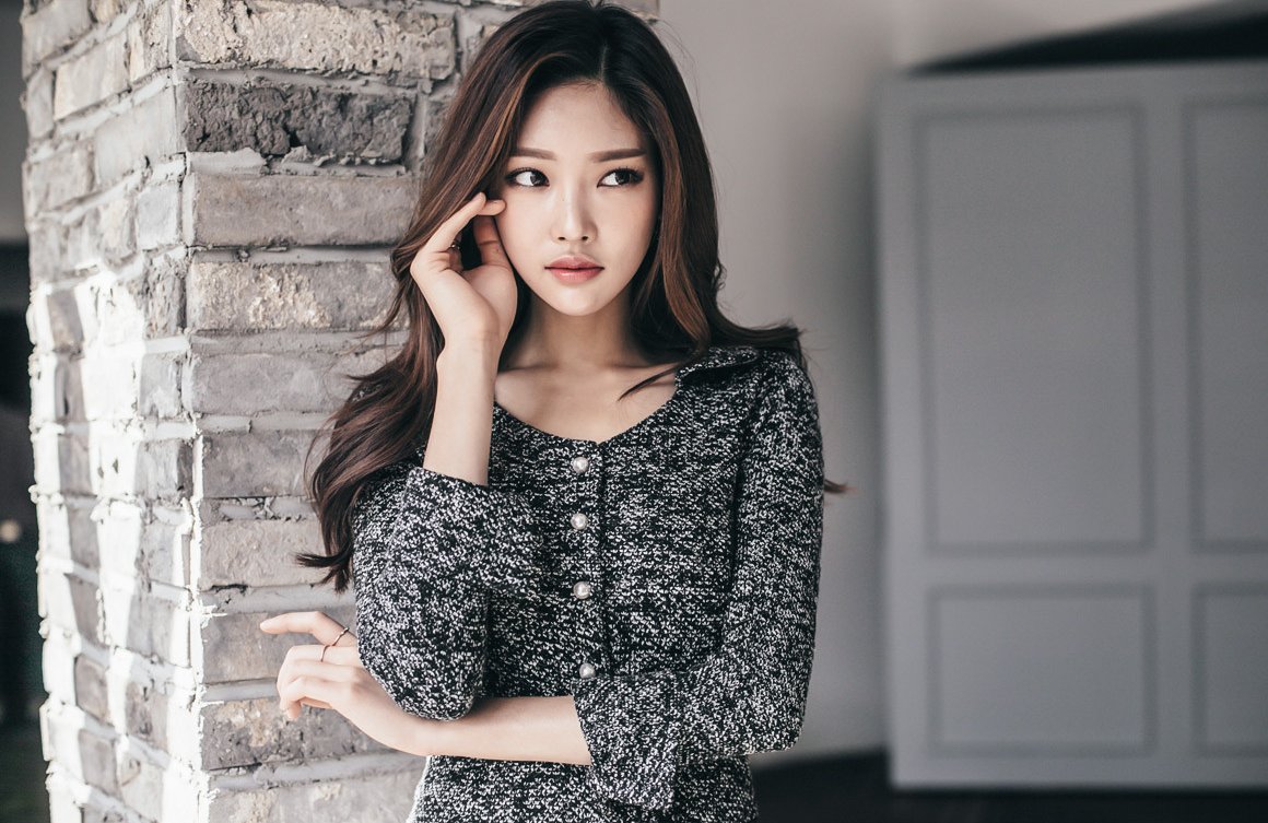 赫尔辛基碎点针织鱼尾线裙