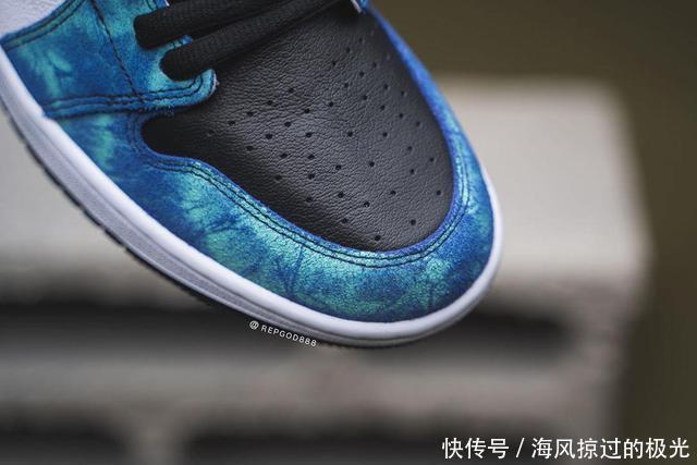  抢先@扎染Air Jordan 1上脚抢先看！神仙颜值，你说香不香