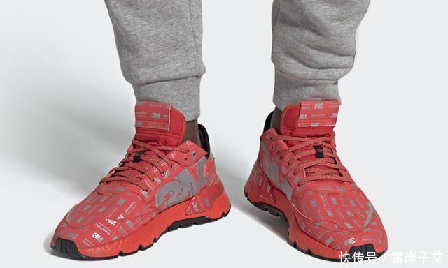  「NiteJogger」大面积3M反光细节！这双NiteJogger红的太抢眼