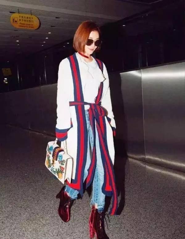  「针织」针织开衫的创新搭配，加一条腰带，就能在这个春天美美哒