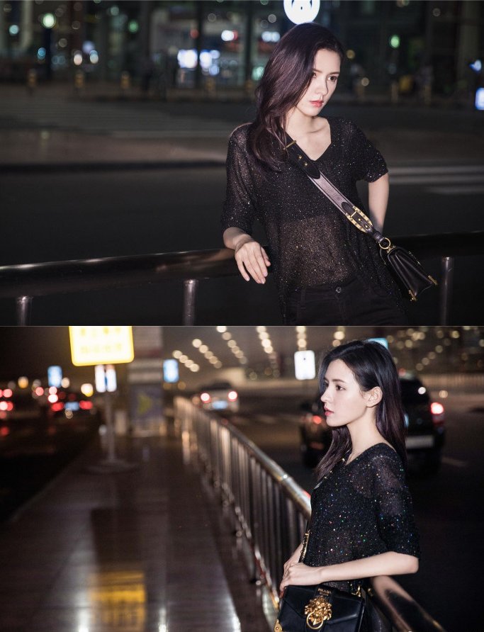 张予曦全身黑色衣服都挡不住长腿魅力，下一个带货女王就是她了吧