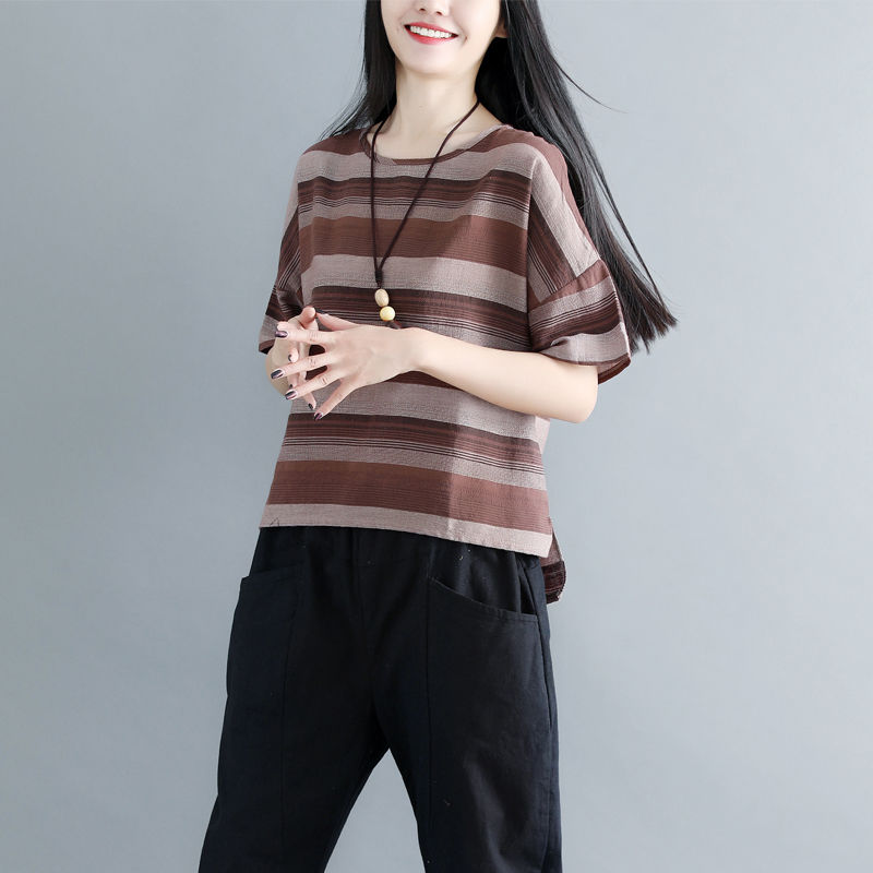 三伏天少穿真丝，试试这样的棉麻装，一件比一件洋气，款款经典