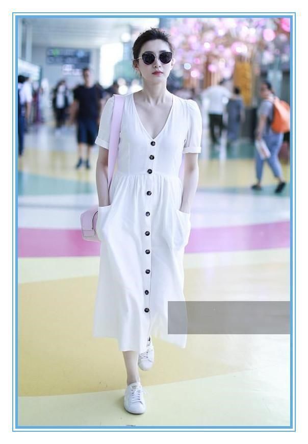 当江疏影和刘雯穿上白色长裙那一刻，我才知道真正气质脸长啥样！