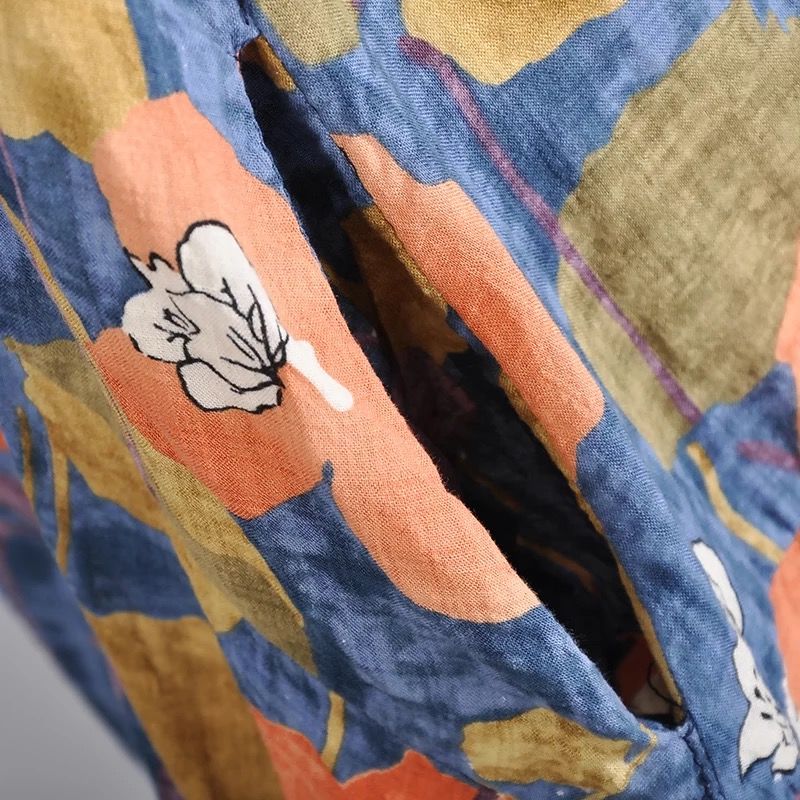 妈妈穿的棉麻衫真是太舒服了，透气又清凉，关键是还很便宜