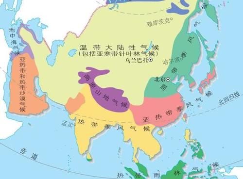  热带@为什么南亚地区的“热带季风气候”，会分布在北回归线以北