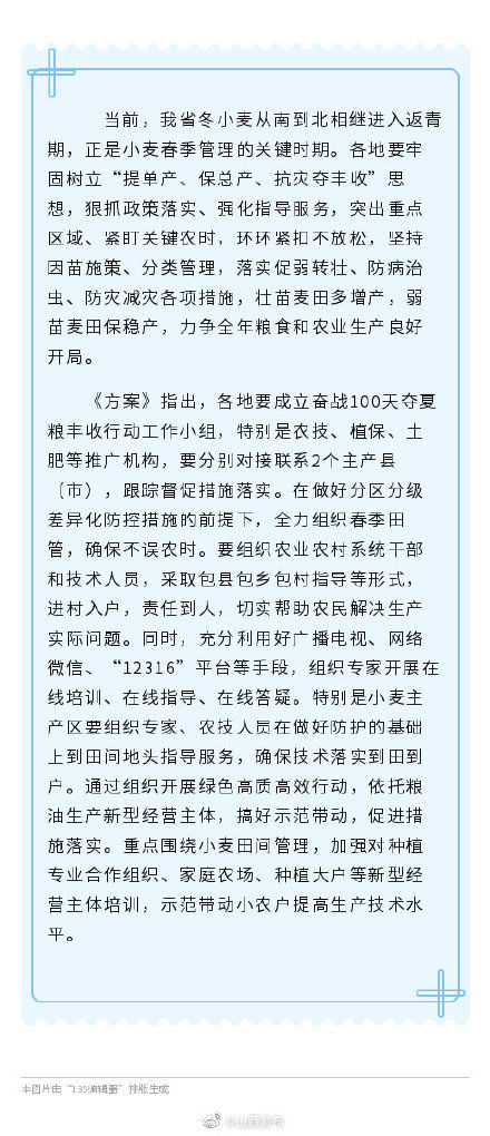  『丰收』奋战100天，夺夏粮丰收