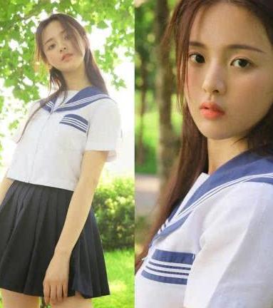 看了杨超越的校服照，终于知道为什么有人说她像16岁的刘亦菲了