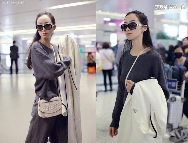 韩雪穿超短裤去机场暴露了一双惊艳美腿，这哪像35岁的样子啊?