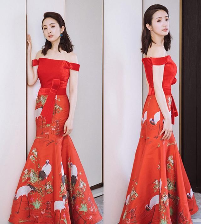 女星穿“中国风礼服”，赵丽颖甜美，杨幂仙女，关晓彤最性感!