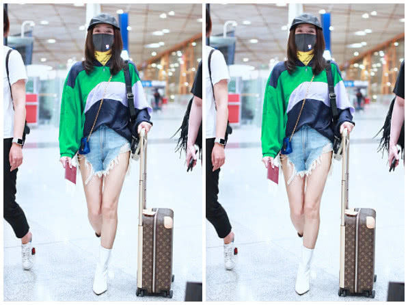 37岁秦岚敢穿！热裤开边嘻哈风性感又减龄，网友：身材不输杨颖