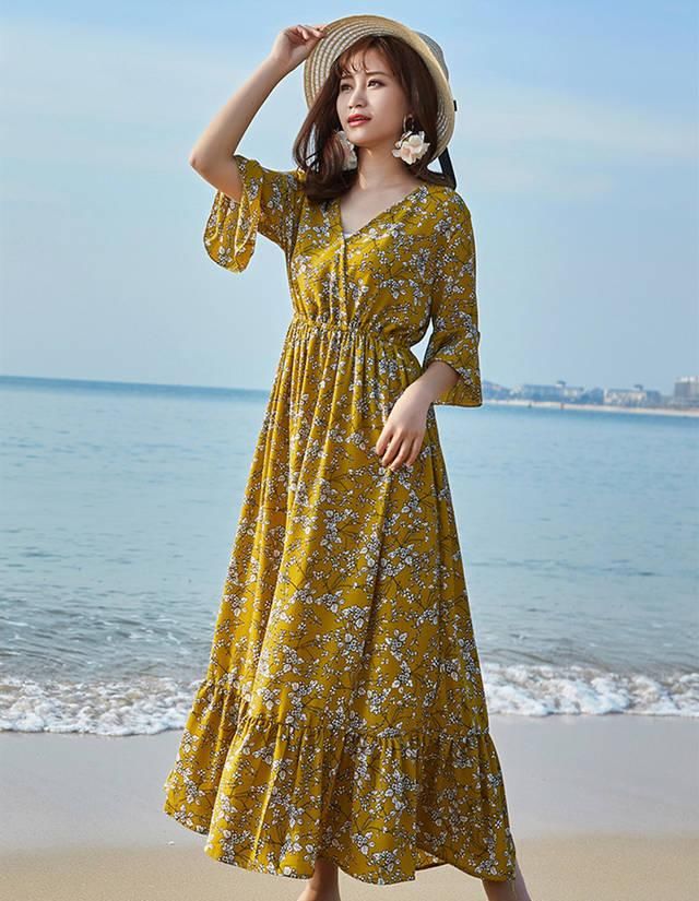  自由■波希米亚裙子好浪漫，30岁女性穿着很适合，充满着热情与自由