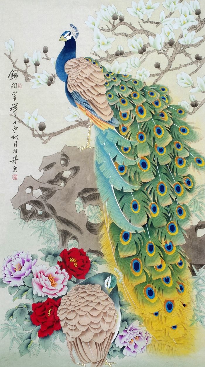 「寓意」一进门看见什么为大吉这几款花鸟字画竟然可以真这么美