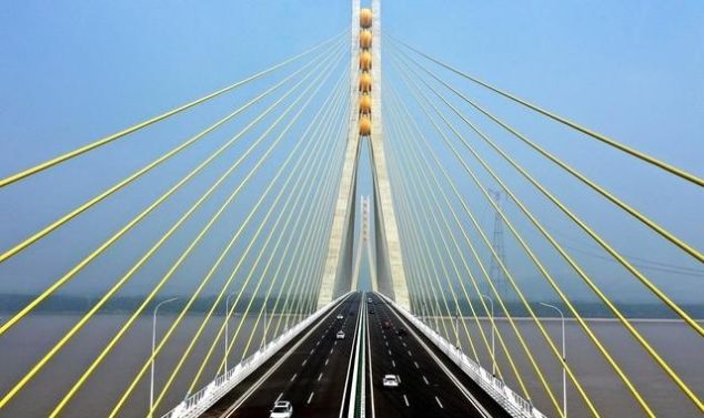  【水道】中国长江水道新增一座大桥，全长5.8公里双向六车道，投