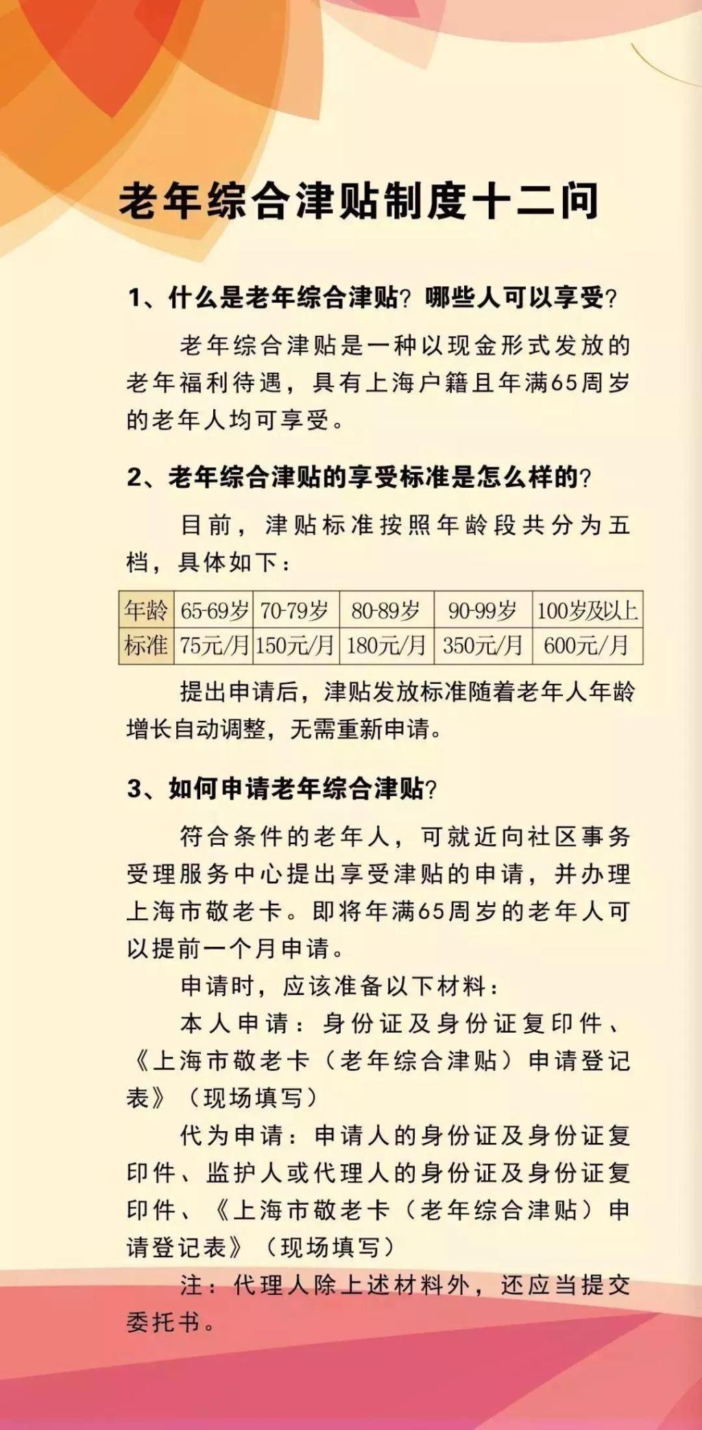 提醒！家有老人的快看！你的老年综合津贴领了吗？