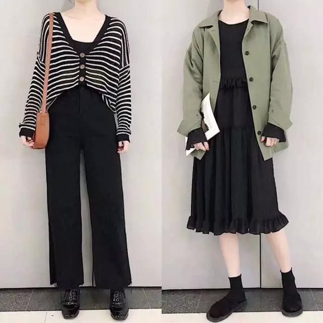 2018秋天穿搭半身裙这样穿,也可以拥有大长腿!