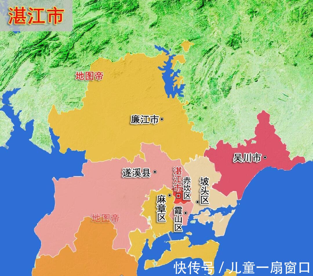  #廉江市#广东廉江在茂名有块飞地，为何不就近划给茂名