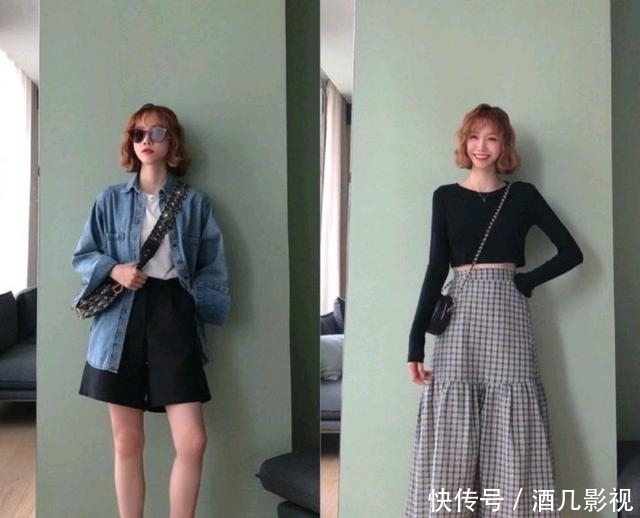  「半身裙」18套不重复的春天穿搭，甜美与帅气并存，做个迷人可爱的甜酷女孩