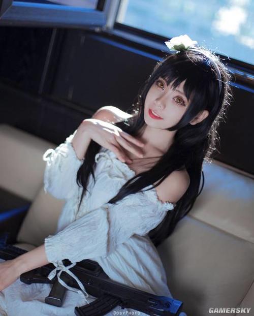 韩国美少女COS兔女郎瑞文 火辣黑丝豪乳让人喷血