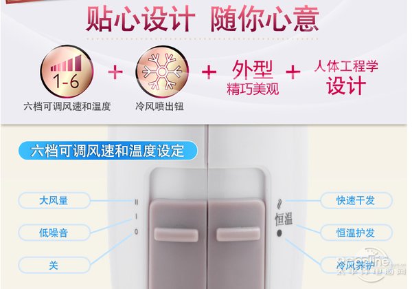 想成为新的女神?你只差这一款负离子吹风机