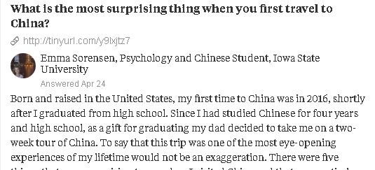 美国妹子来中国旅游,发现以前被国外媒体骗了