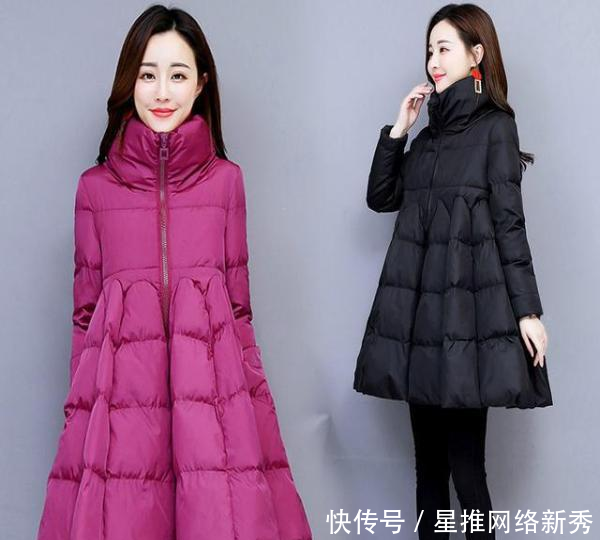 『舒适』羽绒服不要配打底裤, 瞧下面这样穿, 走到哪都美成焦点