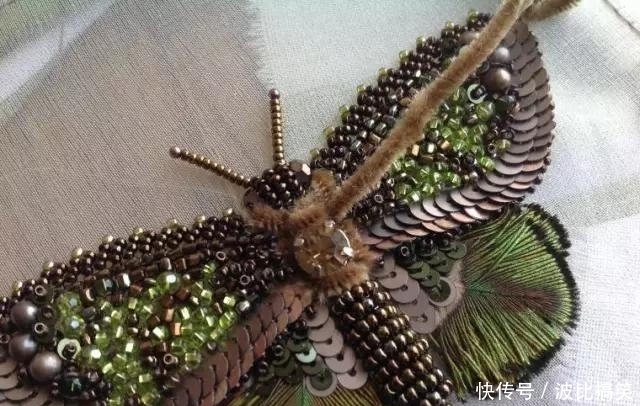 【珠绣胸针】你离小仙女只差一件闪闪的配饰,DIY手工珠绣饰品,附教程