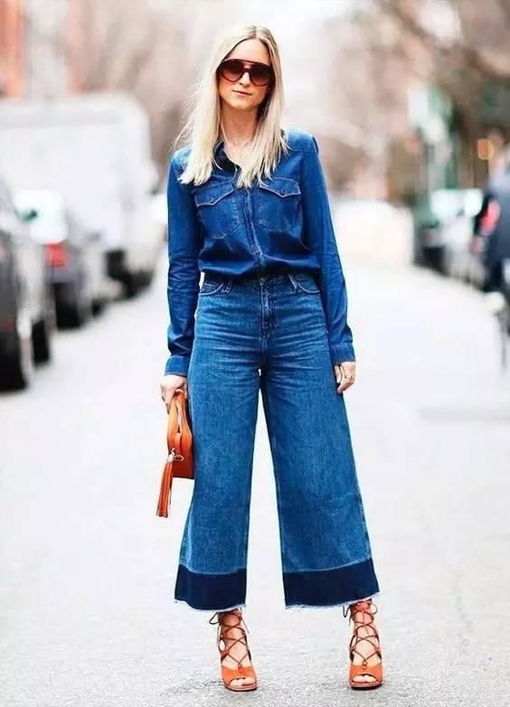 鞋子穿不对，阔腿裤再美也白费!