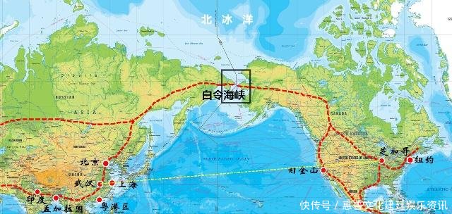 一张图告诉你，白令海峡跨海大桥建成之后将有多强！