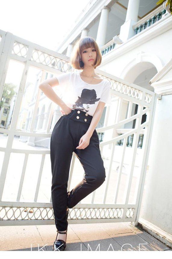 街拍，萌妹子清新自然街拍图片