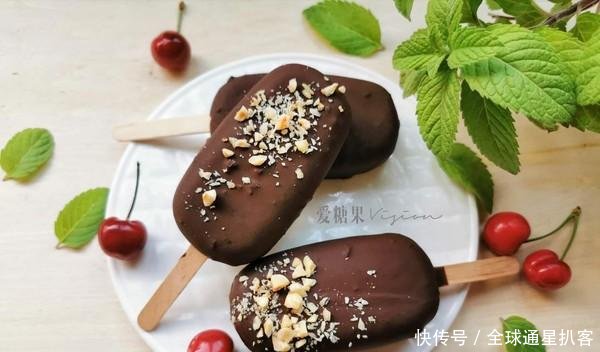 『香甜』自制脆皮雪糕,食材和比例都告诉你,香甜细腻又绵软,做法简单