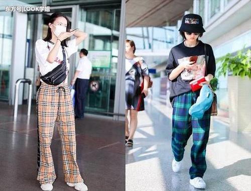 张子枫没有金晨的大长腿还穿阔腿裤，女神和假小子差距一目了然