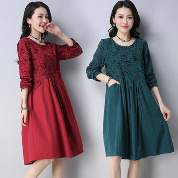 9月上新一波:“棉麻”裙，轻盈巧减龄，忒适合33-63岁穿