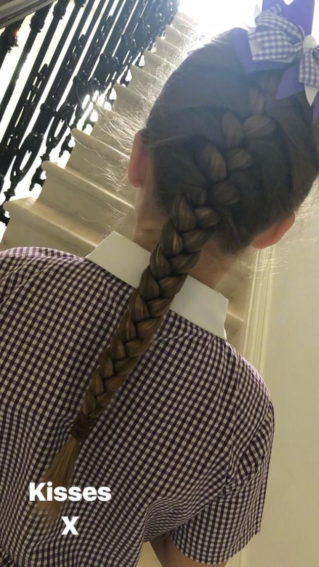 化身小公主!小七扎麻花辫清爽可爱获赞发质好