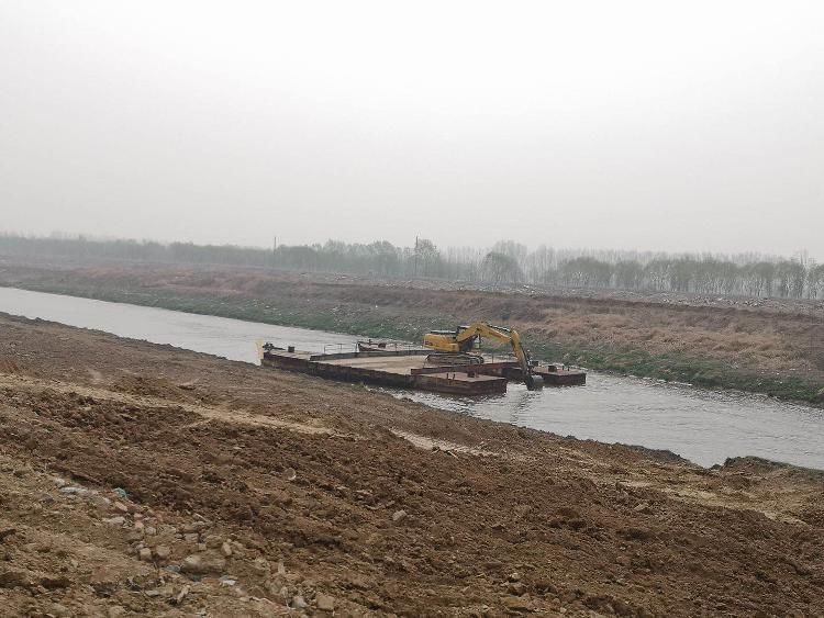 『提速』小清河“神器”下水 跨河倒运渣土提速七成
