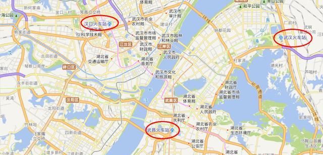  『面是武汉市』湖北省武汉市强大的铁路客运系统：不仅有武汉站、武昌站、汉口站